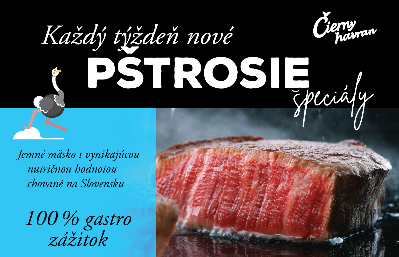 Pštrosie špeciály v Čiernom Havranovi